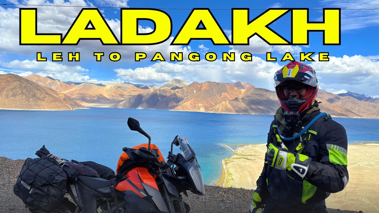 Leh To Pangong Lake Via ChangLa Pass| Ep 16 | Kolkata To Ladakh Ride 2025