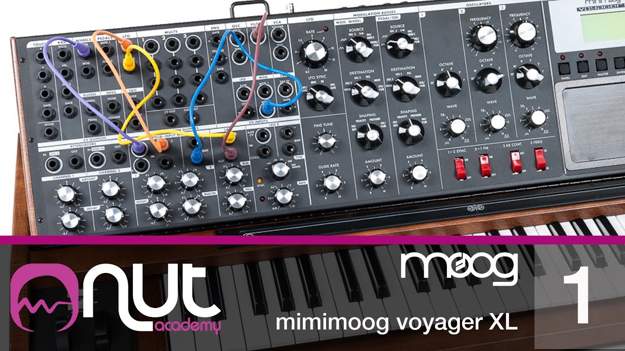 Minimoog Voyager XL Tutorial pt 1/2 con Enrico Cosimi @ Nut Academy