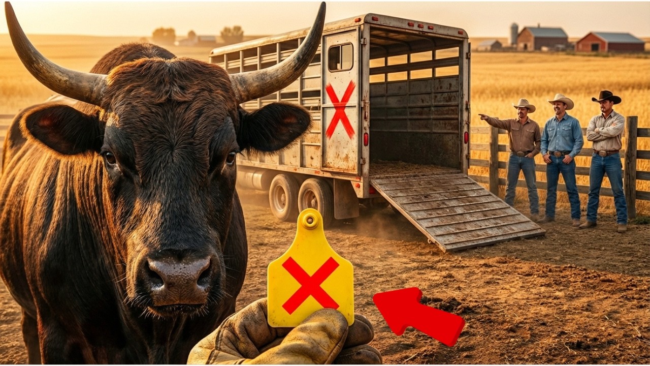 “Wait… wrong truck!” Rejected by the breeders, one mistake sent this giant bull somewhere shocking.