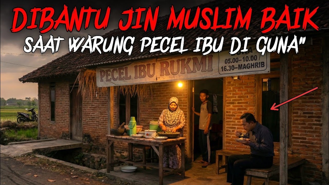 DIBANTU JIN MUSLIM BAIK SAAT WARUNG PECEL IBU DI GUNA GUNA