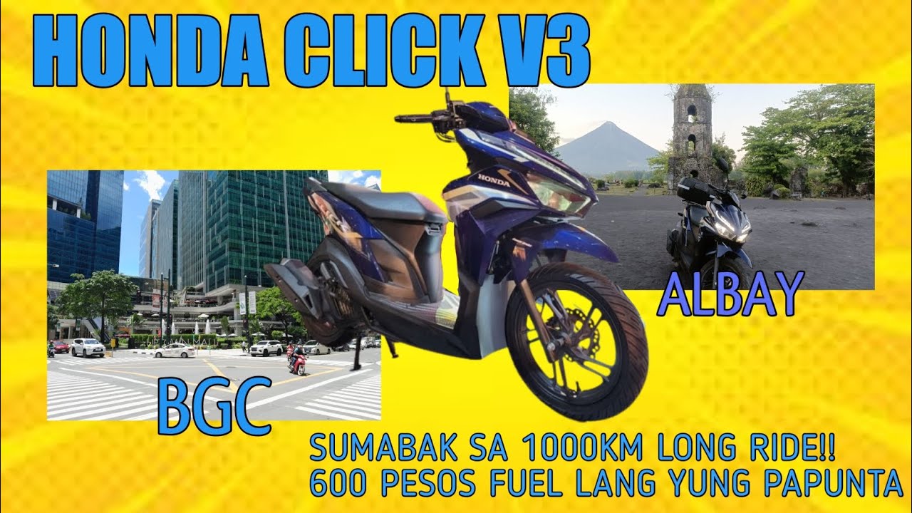 HONDA CLICK 125 V3 |BREAK-IN SA LONG RIDE!!, Round Trip. EP  #Click, #Trending #Rides #Travel #Bicol