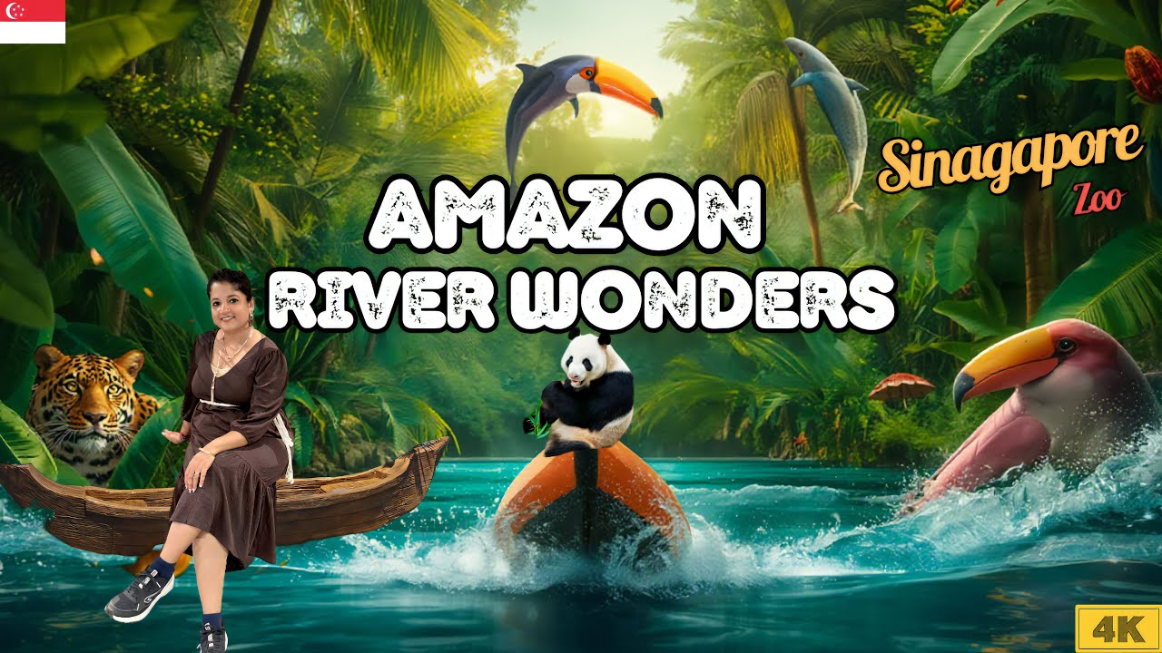 River Wonders Singapore Tour 2026 | Amazon Boat Ride, Pandas, Big Aquarium, Asia’s First River Zoo🇸🇬
