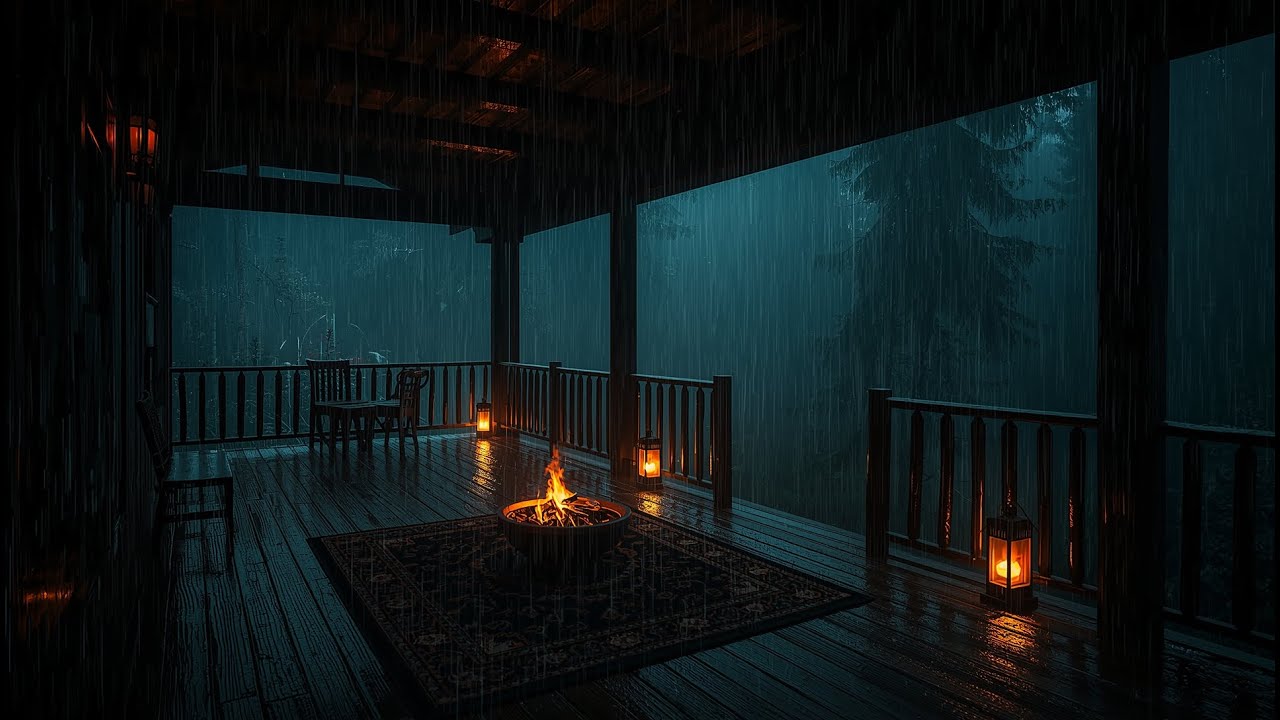 Relax Instantly 🌲🌧️ Forest Rain & Thunder for Deep Calm & Peaceful Sleep