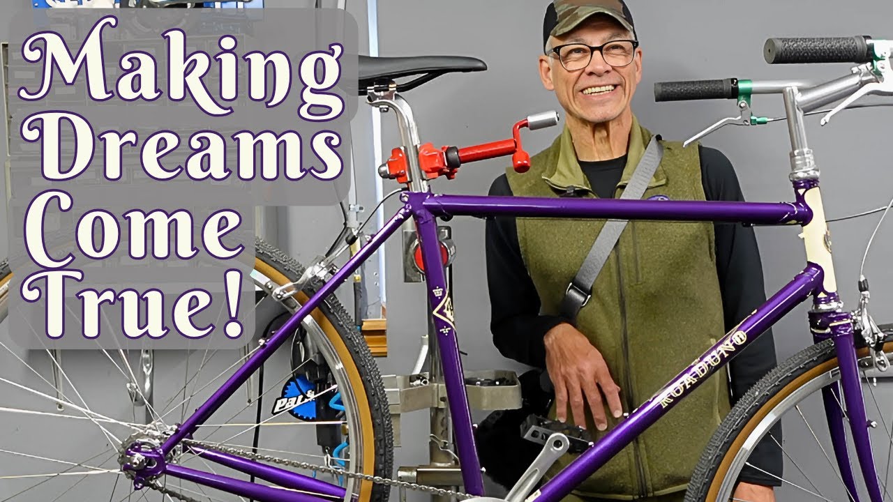 DAVID gets his DREAM BIKE! Rivendell Roaduno Assembly and Delivery