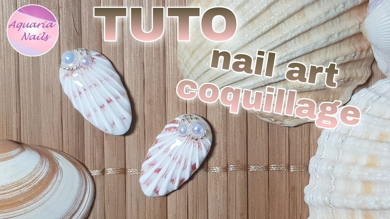 TUTO nail art coquillage