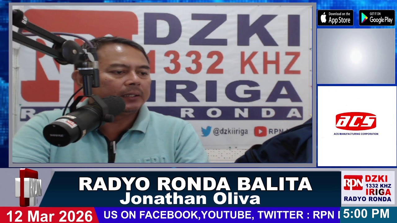 RPN RADYO RONDA BALITA(Hapon) | MAR 12,2026