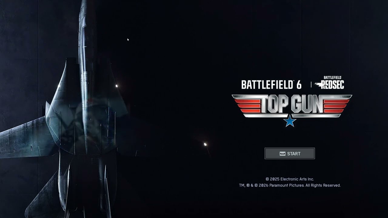 TOP GUN Title Screen & Menu Music In Battlefield 6