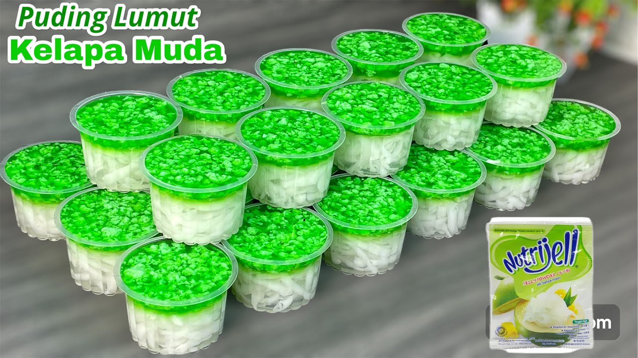 Puding seenak ini ternyata bikinya mudah banget‼️ Puding lumut kelapa muda