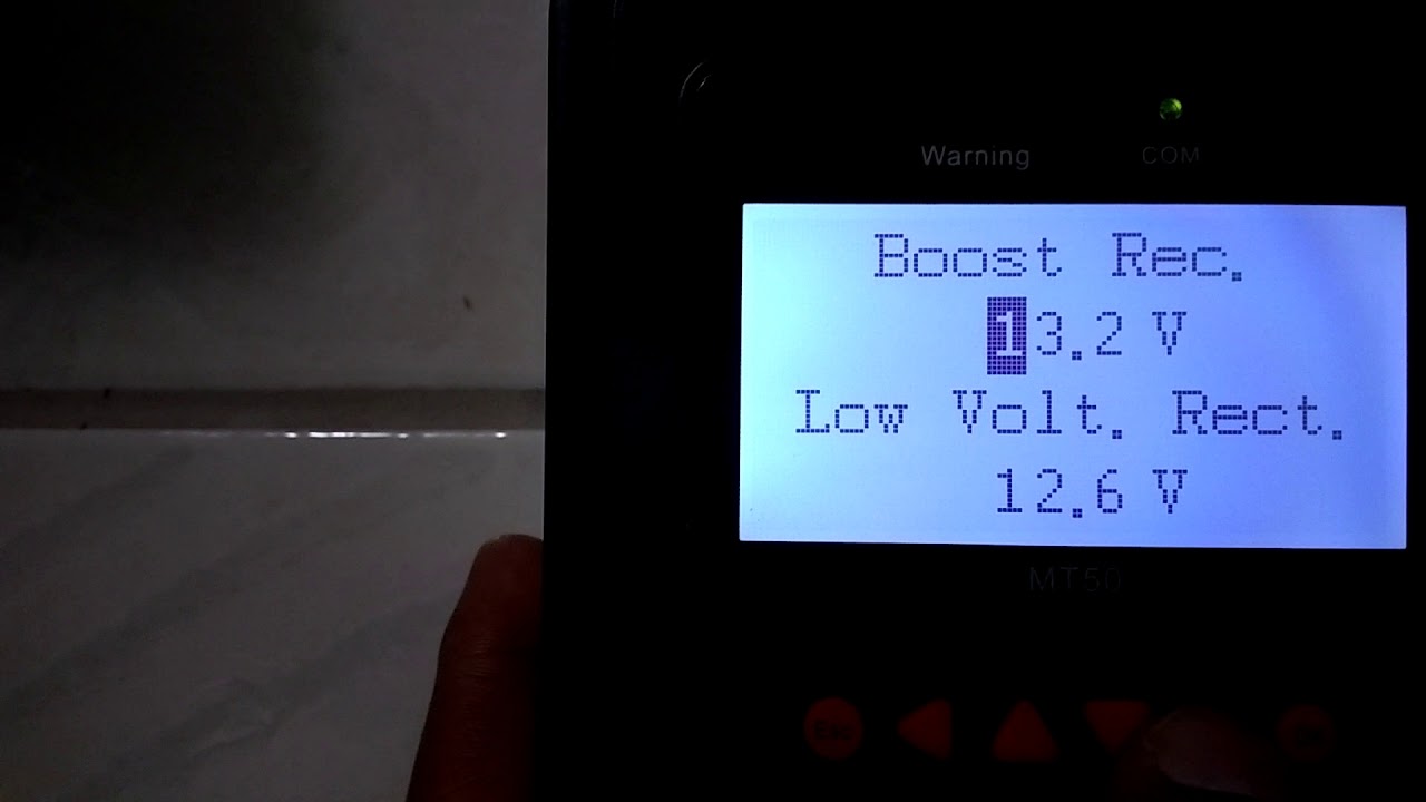 Como configurar o  banco de baterias com seu tracer através do MT 50.