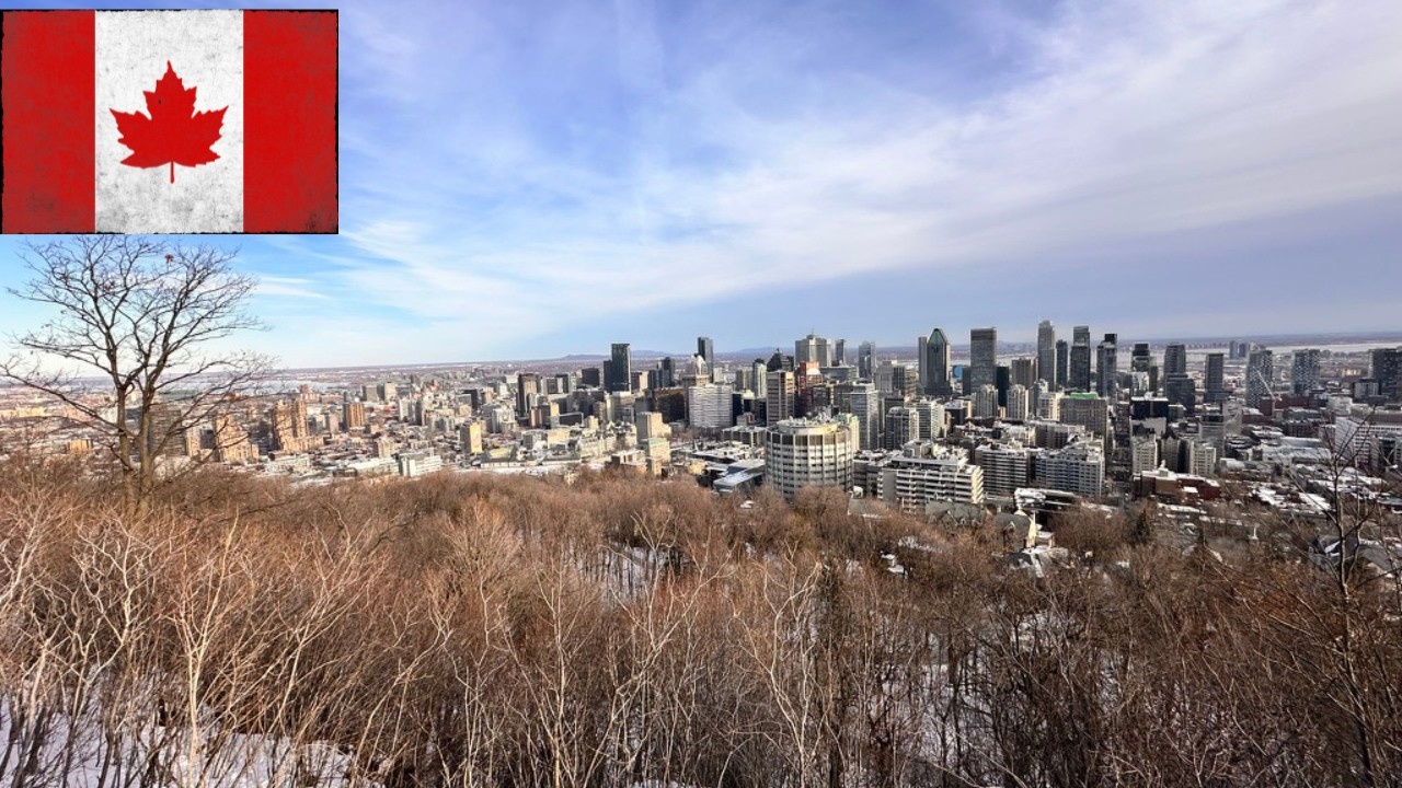 Mount Royal and Belvédère Kondiaronk Lookout in Snow ❄️ | Winter Views of Montreal 4K 🇨🇦