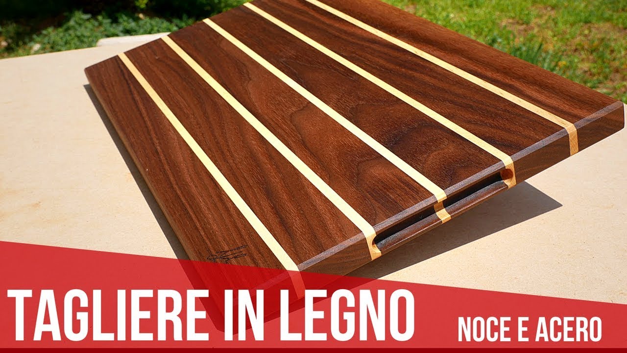 Tagliere in Legno di Noce e Acero - Walnut and maple cutting board