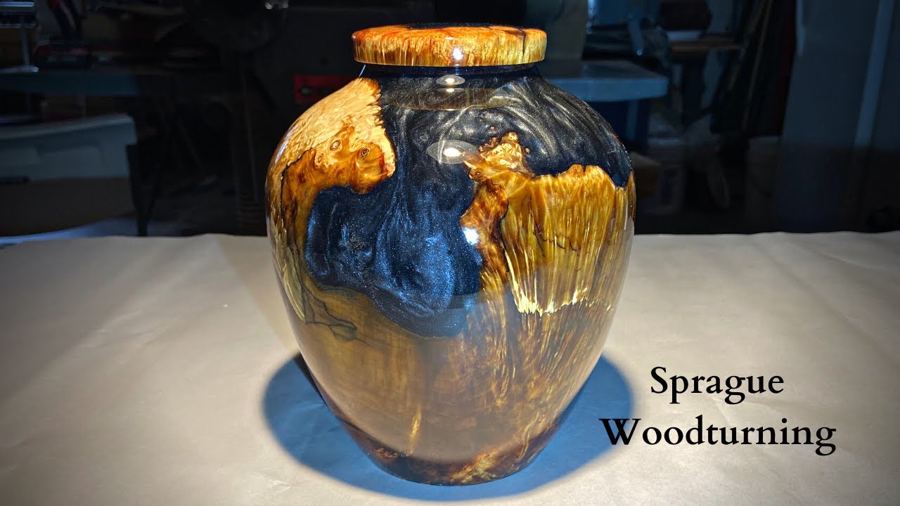 Woodturning - The Black Pearl Urn