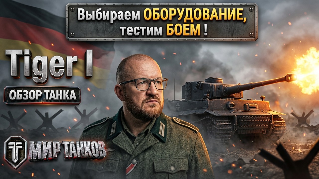 Обзор Tiger I гайд тяжелый танк Германии | оборудование Tiger 1 | бронирование TigerI, все о tiger i