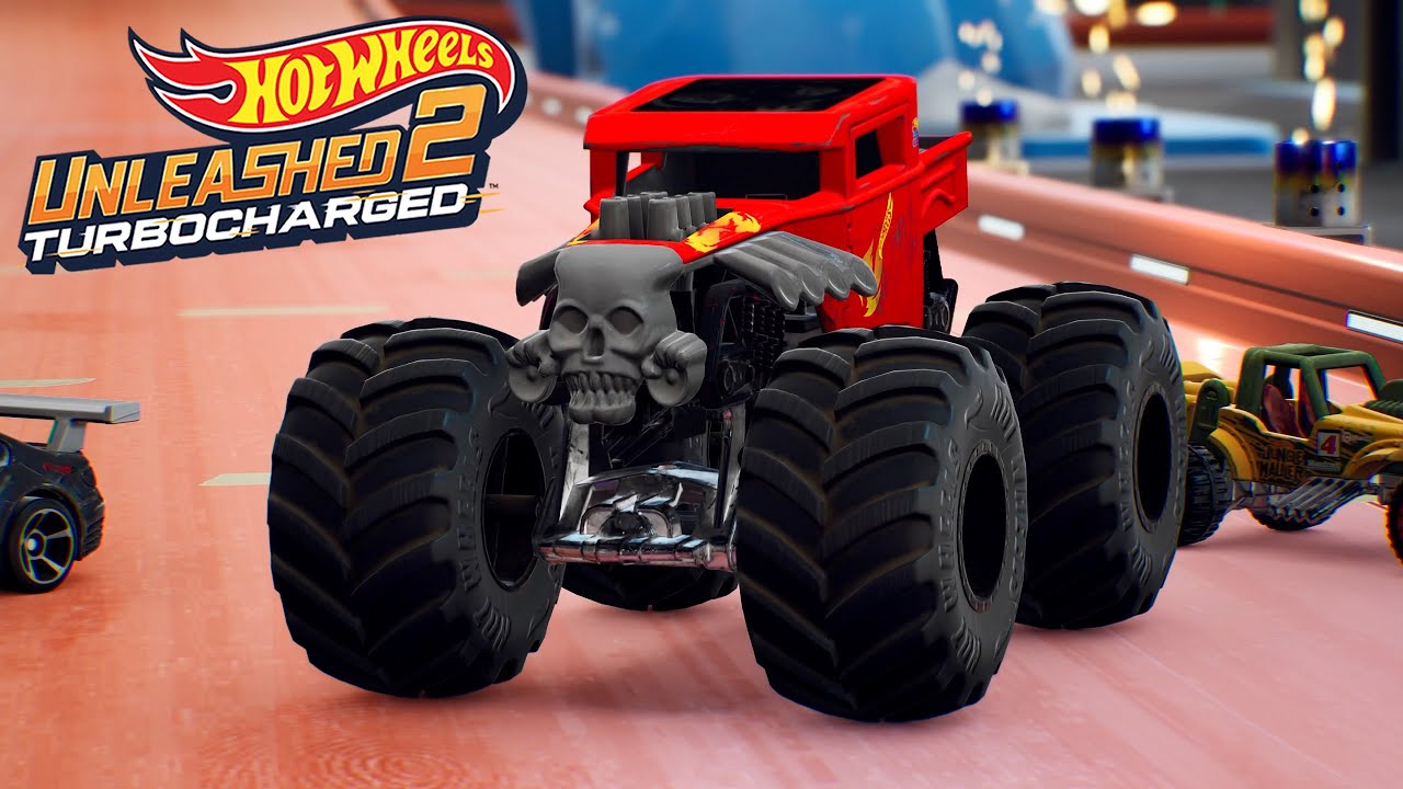 Hot Wheels Unleashed 2 - Monster Trucks Bone Shaker In Backyard