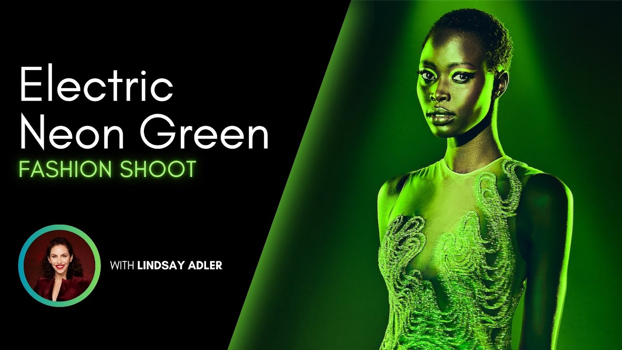 Behind the Scenes: Electric Neon Green Fashion Shoot