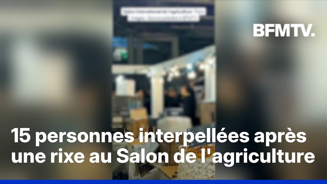 Une rixe a &eacute;clat&eacute; entre des exposants et des visiteurs au Salon de l'agriculture