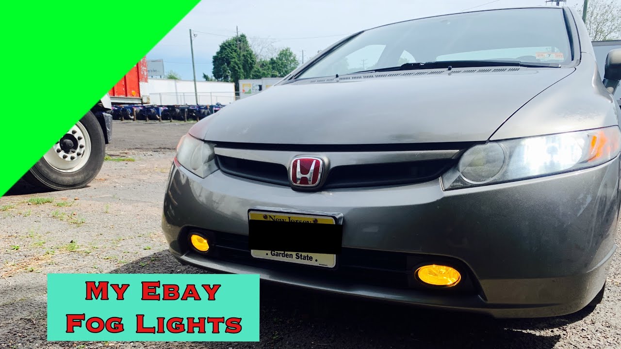Installing my jdm fog lights on civic fa5