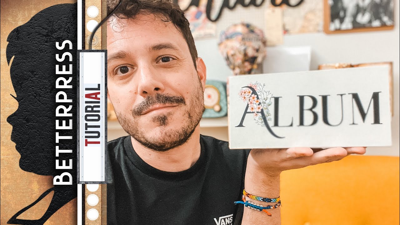 Álbum scrapbook con espina y descubriendo la Betterperss