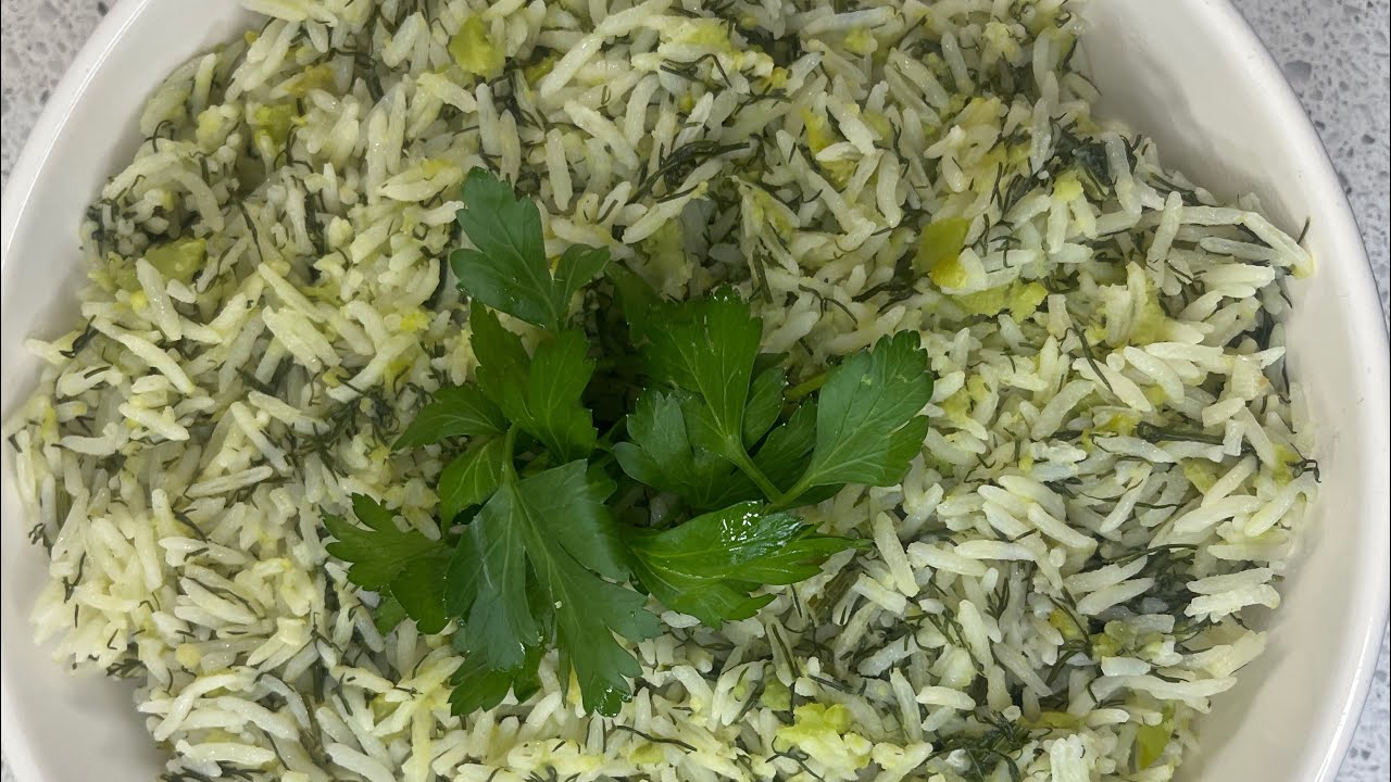 Fava Bean And Dill Rice (Timman Bagilla)  Recipe |  اطيب  رز بالباقلاء (تمن باكلا)