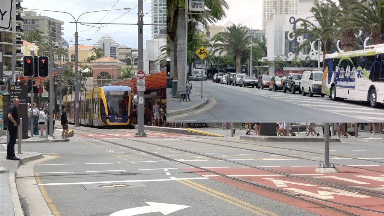 Gold Coast Tram Before During and After