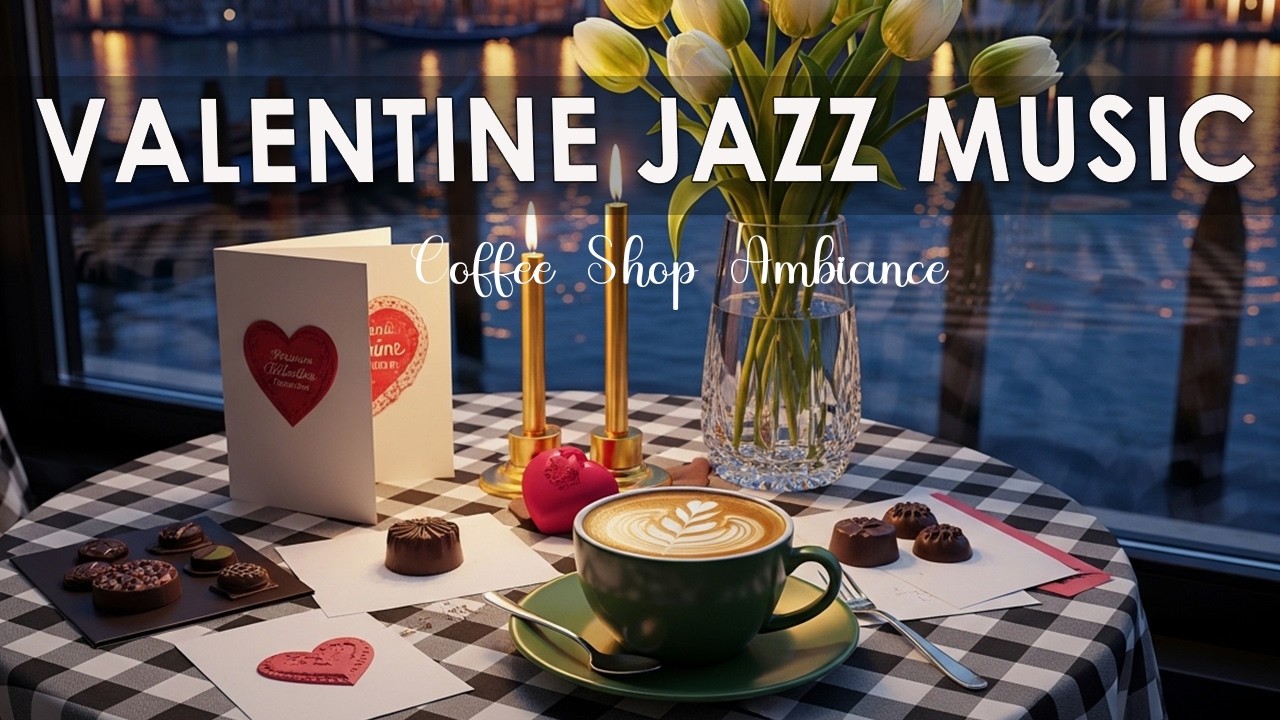 Valentine Jazz Music💕🍫 Bossa Nova Piano - Coffee Shop Ambience for Upbeat Moods
