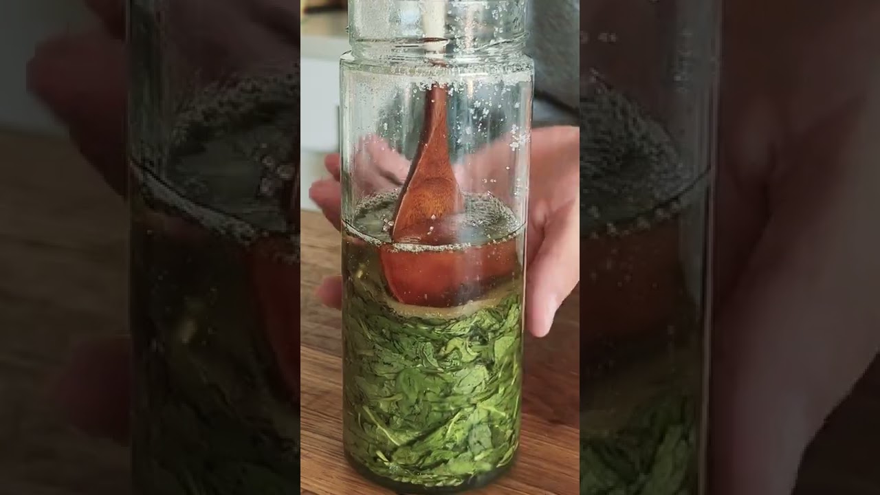 1 week of turning mint into syrup