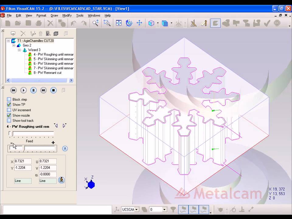 Fikus VisualCAM AgieCharmilles CUT20 (English.)