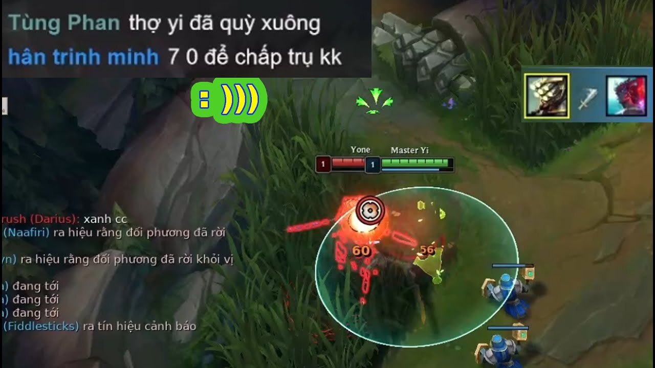 YI CAO THỦ VS YONE TOP ,YI 7/0 VẪN BỊ IREKING CHẤP TRỤ SOLO KILL LIÊN TỤC !