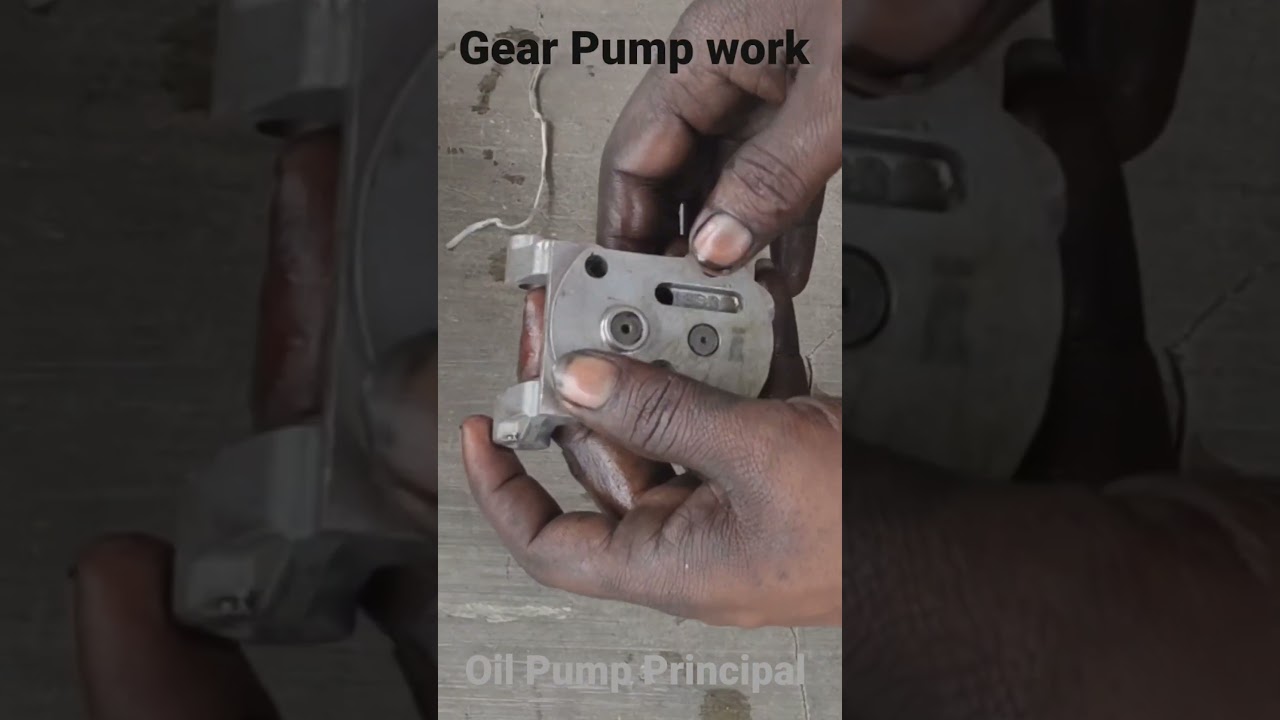 Gear (oil ) pump work principle / useful automobile field #automobile #technology #mechanic #pump