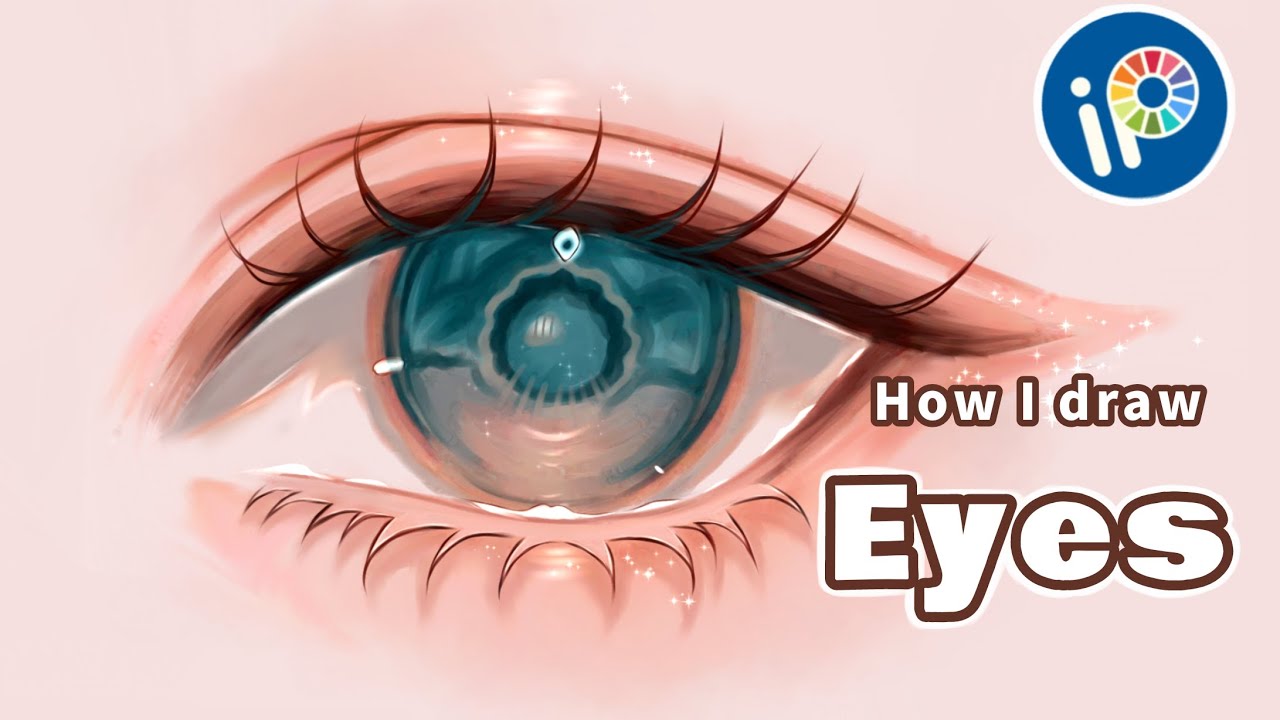 How I draw Eyes Tutorial Coloring [IBIS PAINT X]