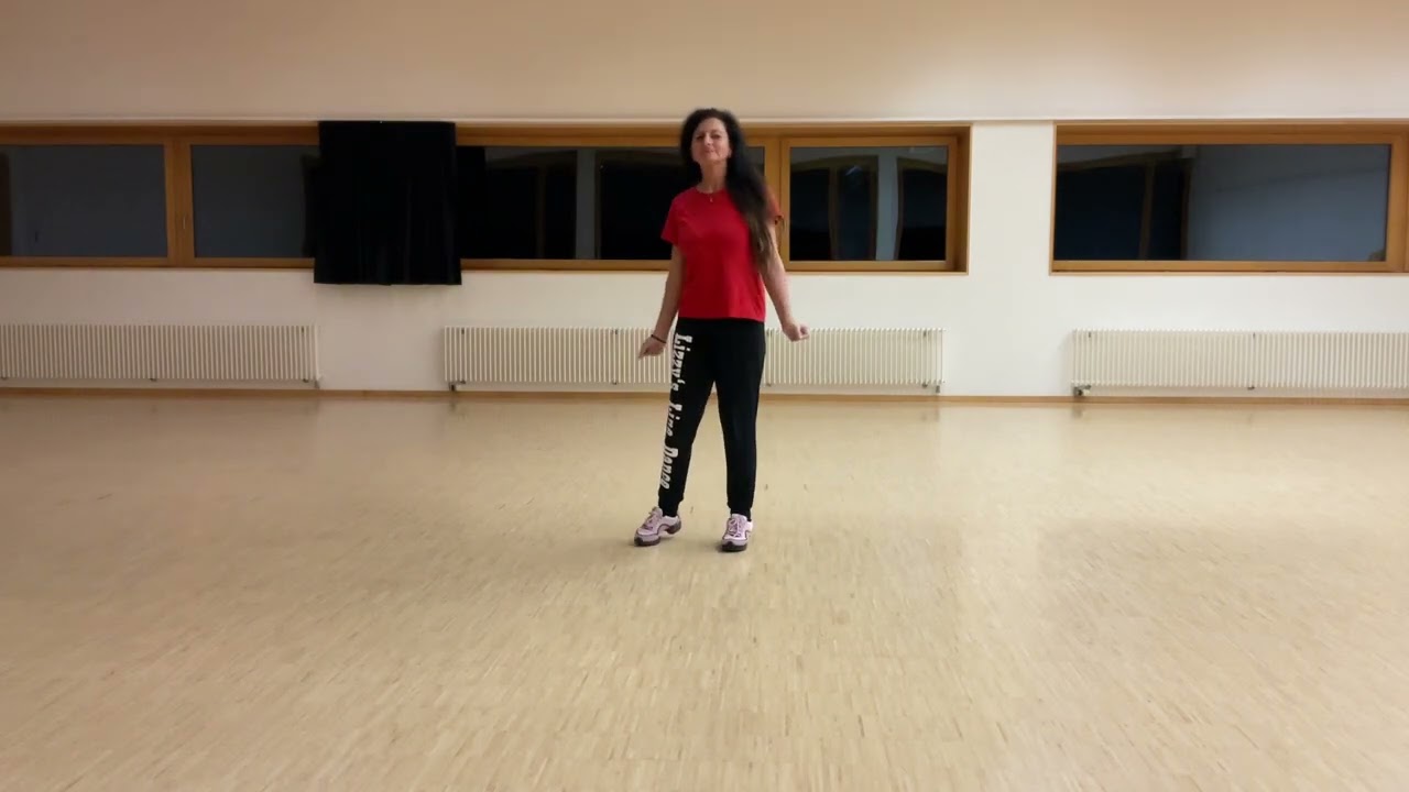 White Rose (Line Dance Teach & Demo in English & German)