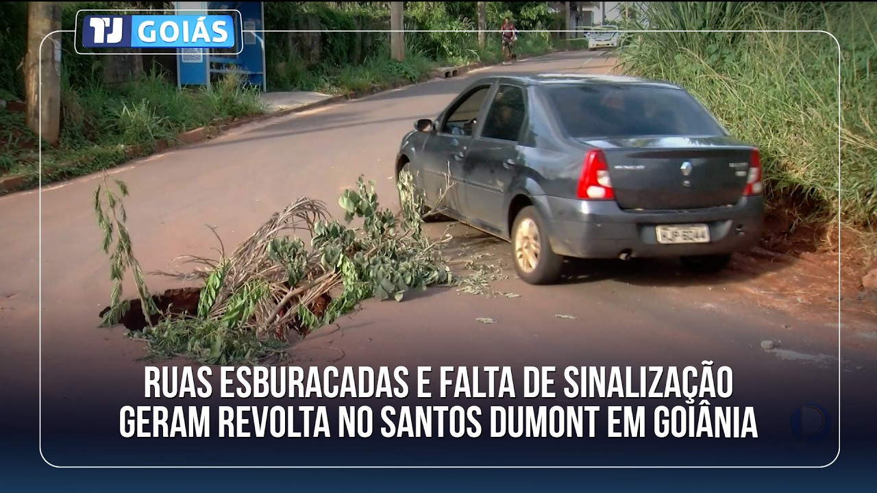 RUAS ESBURACADAS E FALTA DE SINALIZAÇÃO GERAM REVOLTA NO SANTOS DUMONT EM GOIÂNIA