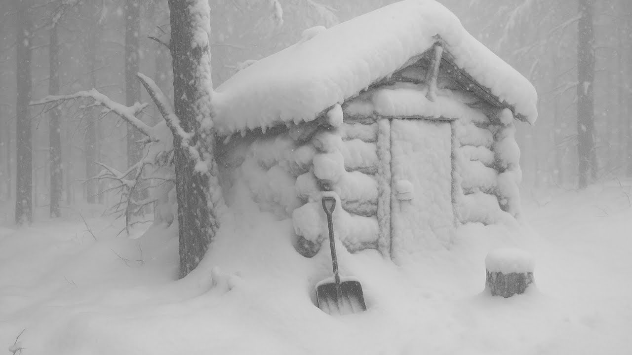 Surviving Blizzard with My Dogs in a Hot Tent | Extreme Off Grid Winter Life