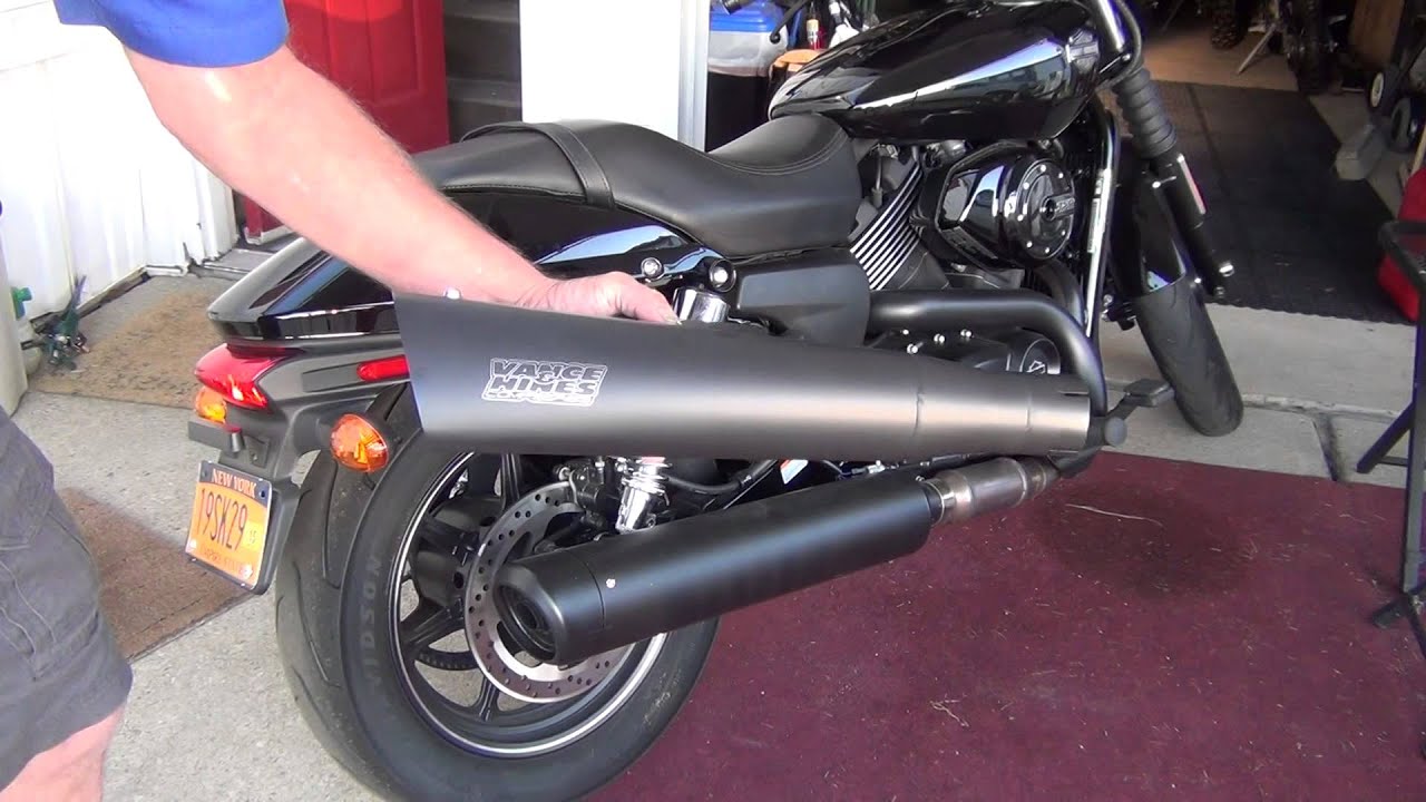 Vance and Hines exhaust for the 2015 Harley Street 750