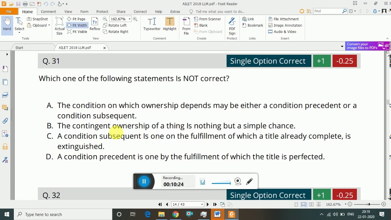 CLAT Question paper analysis - Part 3