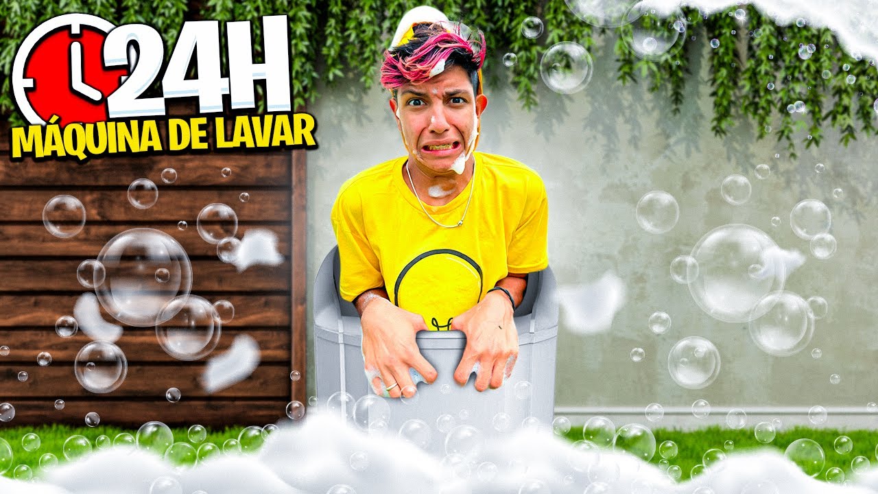 24 HORAS EM UMA MÁQUINA DE LAVAR *Tomei banho ?