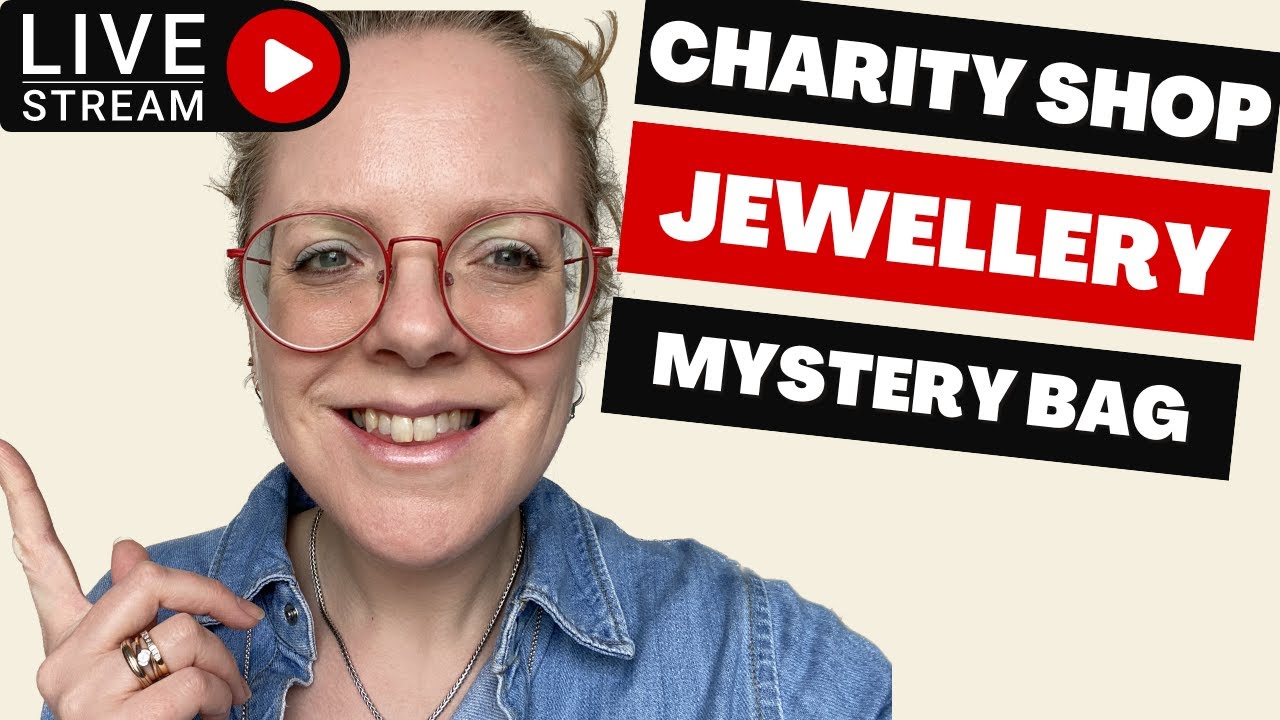 LIVE Stream Charity Shop Jewellery Unboxing!! UK eBay & Etsy Vintage & Silver Jewelry Reseller