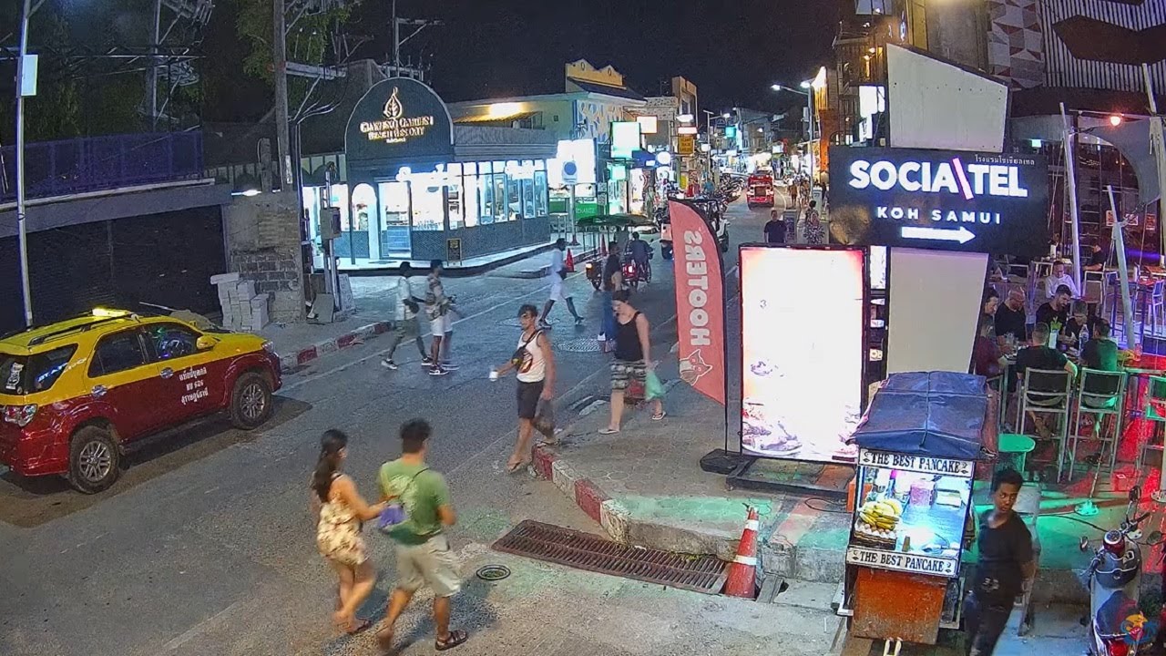🔴 Live Camera Stream | Bondi Aussie Bar & Grill | Chaweng | Koh Samui | Thailand | 2160p 4K