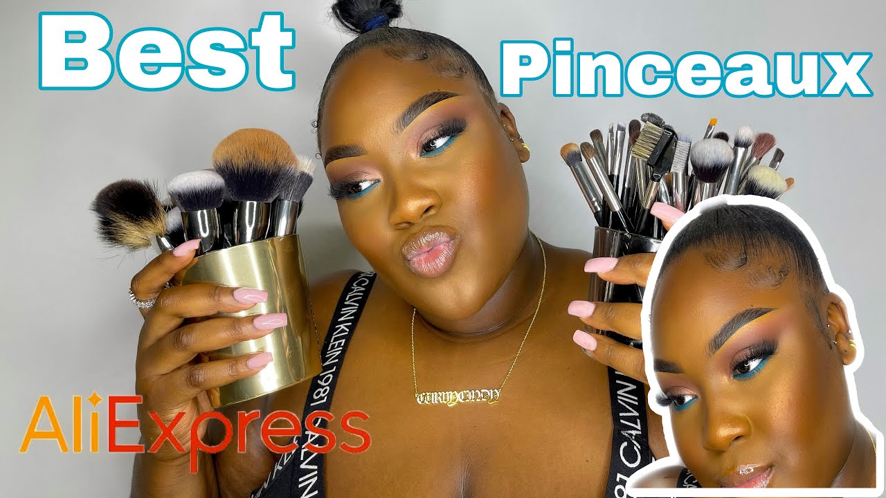 LES MEILLEURS PINCEAUX ALIEXPRESS À 1€| Comment je les utilise 💁🏾‍♀️
