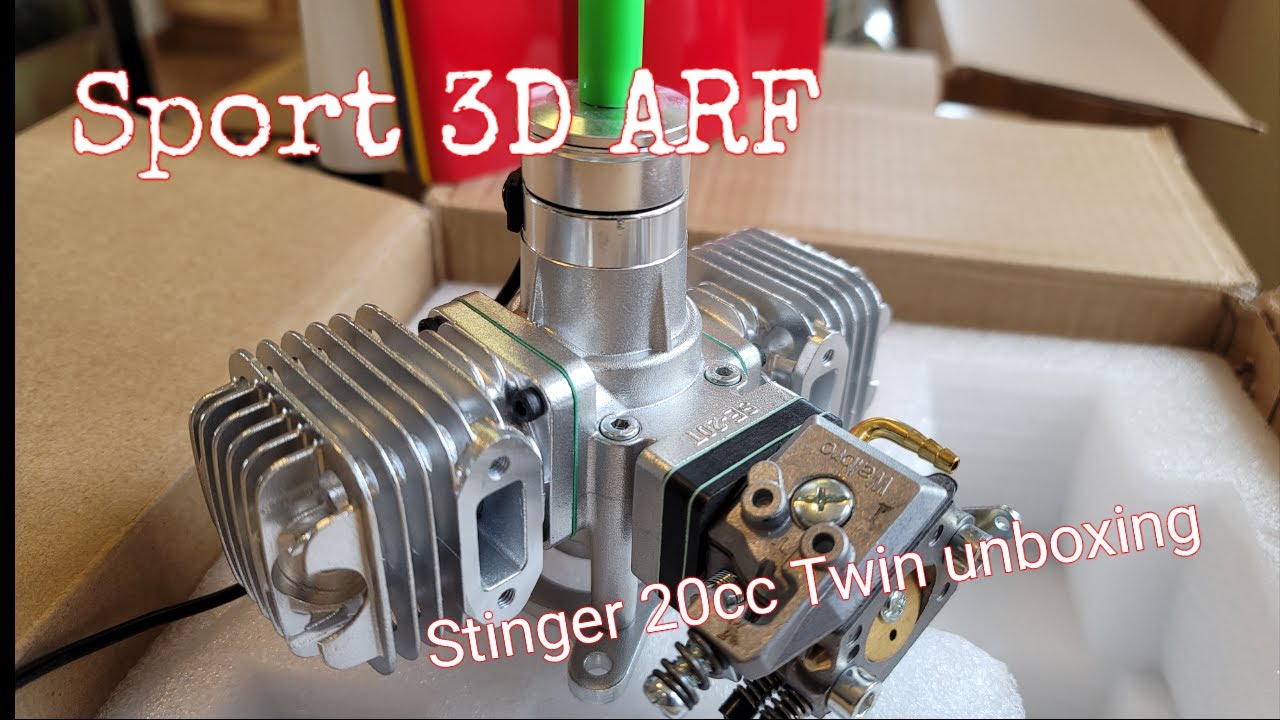 Sport 3D ARF Build #1 UNBOXING ** RCGF Stinger Twin 20cc**