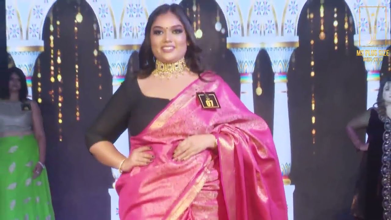 Plus Size Models In Indian Saree, Curvy body outfits in Ethnic Wear Round of Ms Plus Size India