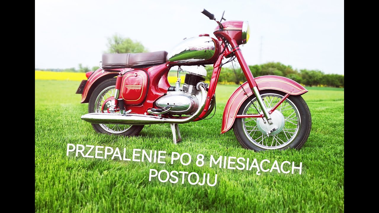 Jawa 250 1959r WIETRZENIE PO ROCZNYM POSTOJU ! START & SOUND