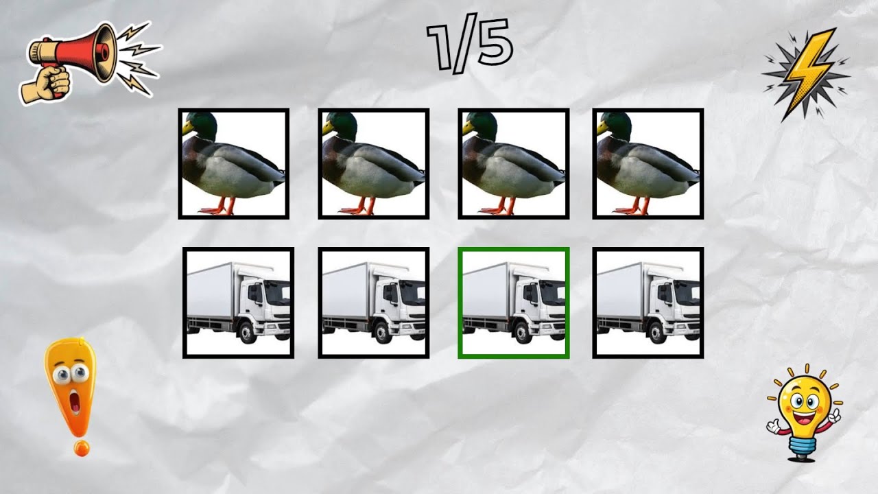 How Far Can You Go? Challenge 25 | EASY MEDIUM HARD |  duck – truck – luck
