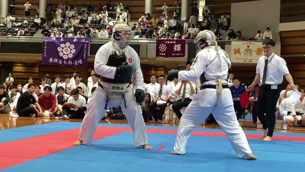 2025_日本拳法 大阪府民大会(男子高段) 準決勝A 内畑谷将選手VS田村虎太郎選手※ベスト4