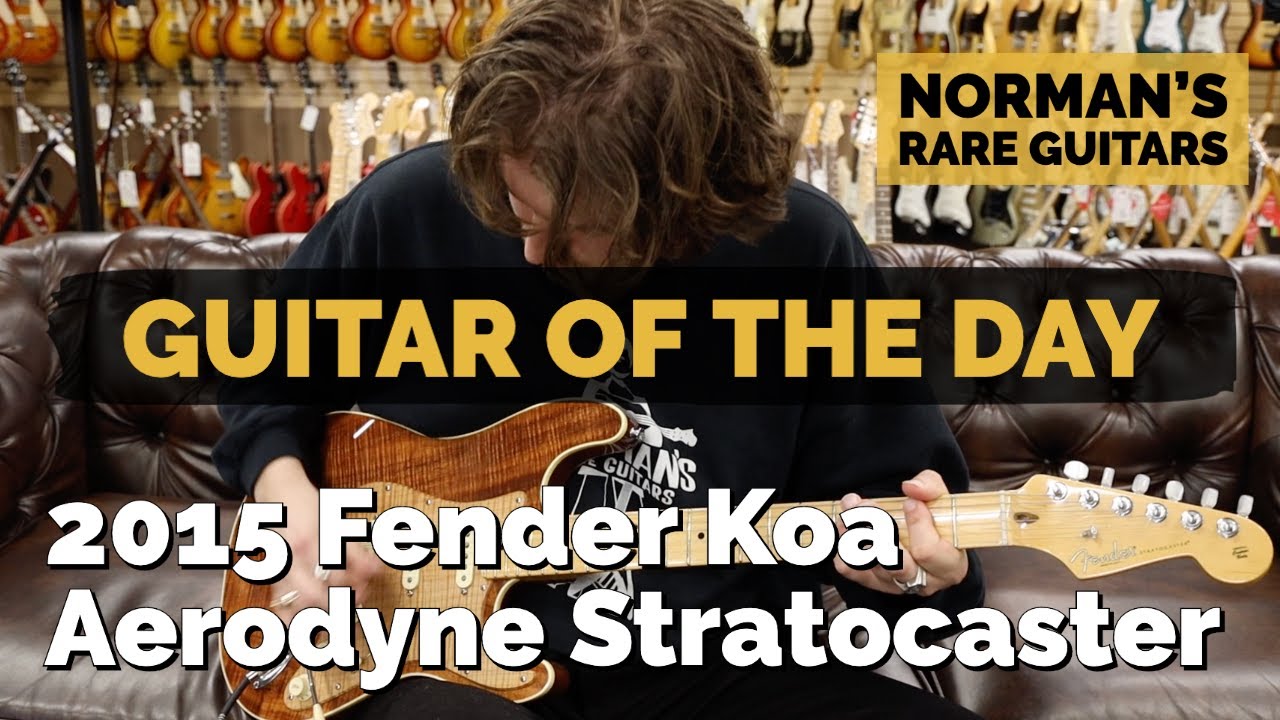 Гитара дня: Fender Koa Aerodyne Stratocaster 2015 года | Редкие гитары Нормана