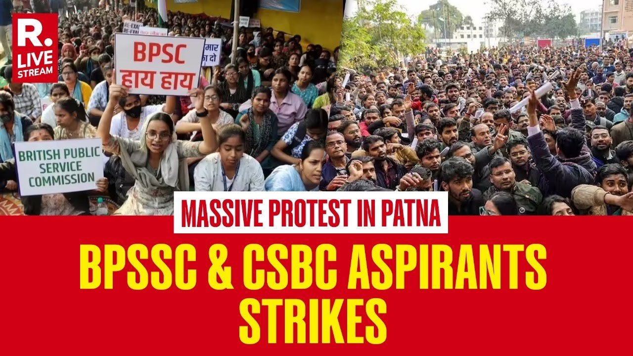Patna LIVE: Massive Protest By BPSSC & CSBC Aspirants Near Gandhi Maidan | Bihar Govt | Nitish Kumar