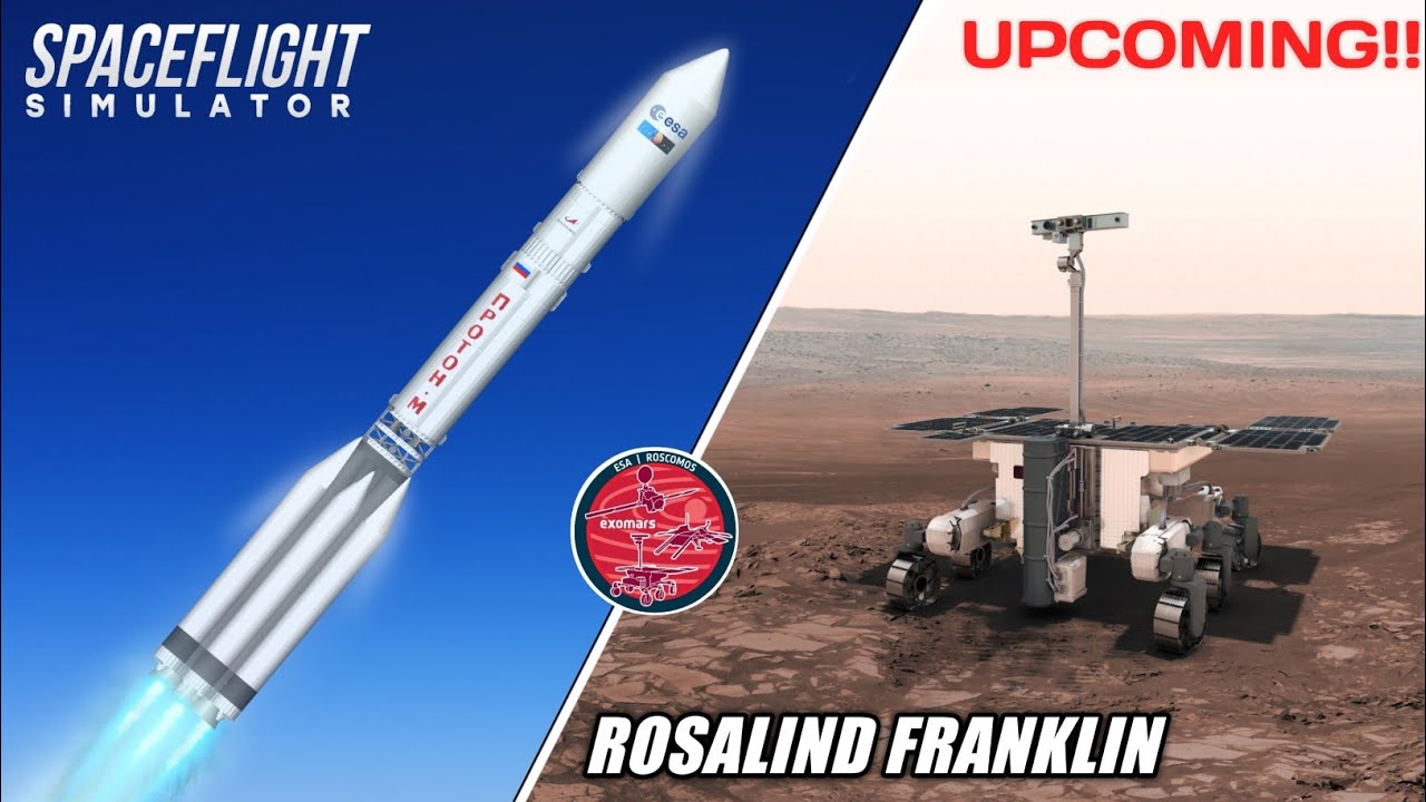 ESA EXOMars Rover Launch and Landing On Mars in Spaceflight Simulator