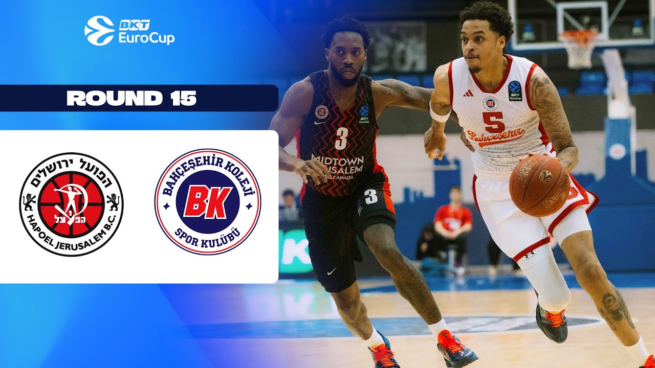 Hapoel Midtown Jerusalem - Bahcesehir College Istanbul | Round 15 | EuroCup Basketball 2025-26