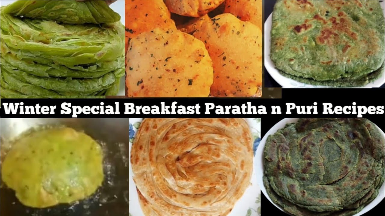 Winter Special 6 Breakfast Recipes | पूरे हफ़ते का नाश्ता मेन्यू | Winter Special Puri Paratha | zk 
