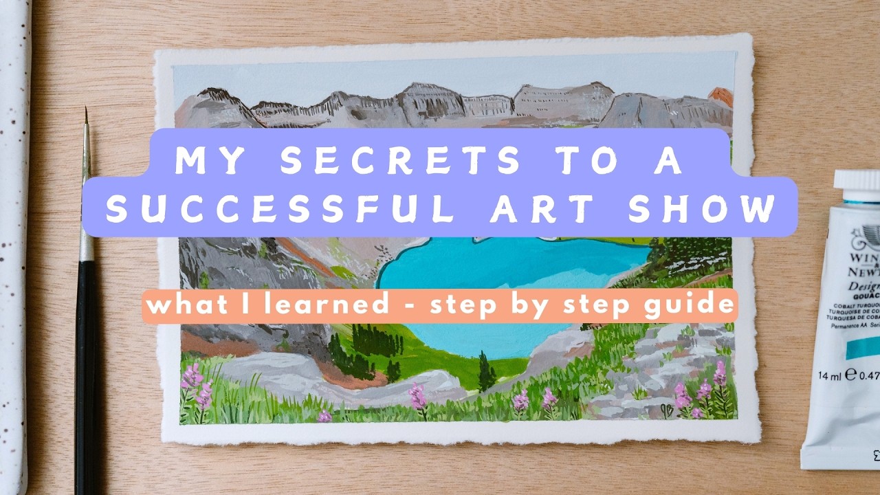 How I planned my solo art show: A step-by-step guide